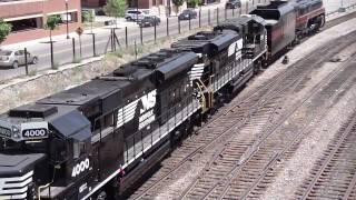 NS 4610 amp NampW 611 in Hi Def at RoanokeVA on 5910 [upl. by Oruasi]