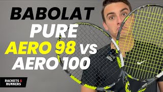 Is the Pure Aero 98 BETTER than the 100 Babolat Pure Aero 98 vs Pure Aero 100  Rackets amp Runners [upl. by Mella776]