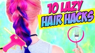 10 Hair HACKS every LAZY PERSON Should KNOW AWESOME LIFE HACKS FOR HAIR [upl. by Colpin968]