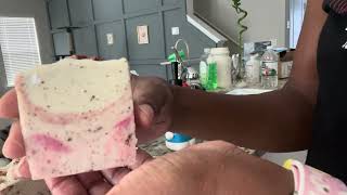 Cutting Rose Macadamia Oil Soap [upl. by Elledoj]