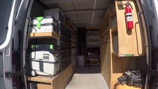 Uberorganized work van setup  design  tour  sprinter 2500 by HomePro Rx CT [upl. by Atterbury]