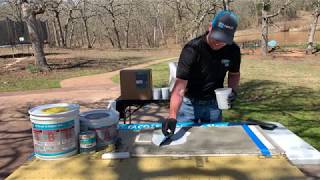 How to Install SPARTACOTE Resinous Flooring System Over Existing Tile [upl. by Tterej]