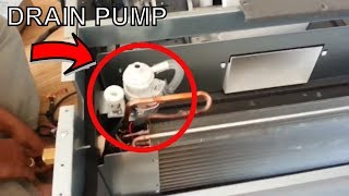 Concealed Duct Air Conditioner Open Cover and Remove AC Drain Pan  HVACR Video [upl. by Atalanti]