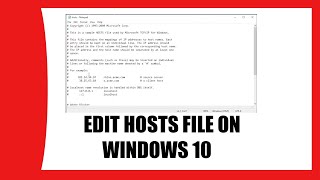 How to Edit Hosts File on Windows 10 Solved [upl. by Ydnal]