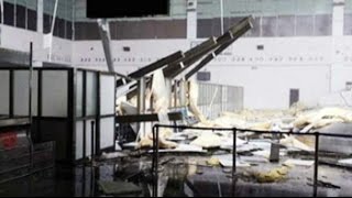 Cyclone Hudhud blew roof off Vizag Airport no flights [upl. by Ogilvy]