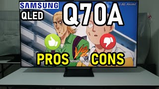 Samsung Q70A QLED Pros y Contras  Smart TV 4K con HDMI 21 [upl. by Nidorf]