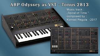 ARP Odyssey as VST synthesizer plugin in space electronic music [upl. by Granoff]