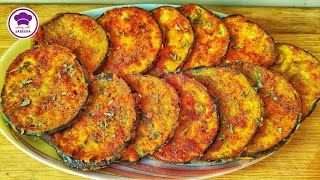 Baingan Tawa Fry Recipe  Brinjal Tawa Fry Recipe  Eggplant Fry Recipe [upl. by Ahtel]