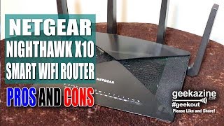 Netgear Nighthawk x10 Smart WiFi Router Pros and Cons [upl. by Anival]