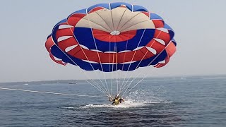 Parasailing in Goa  Water Sports  waterfun  Viral  Trending [upl. by Aniwde191]