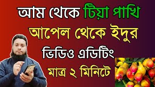 কিভাবে আম থেকে টিয়া পাখি আপেল থেকে ইদুর ভিডিও বানাবো How to make mangoes are translated into birds [upl. by Evilc]