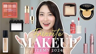 Favorite Makeup items 2024 ✨🎀 Update เครื่องสำอางที่ใช้แล้วชอบ ทั้งของถูกของแพงมีครบ  Always AOM [upl. by Yolanda]