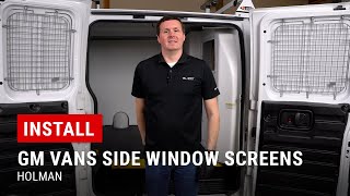 How To Install Side Window Screens on GMC Savana or Chevrolet Express [upl. by Fons599]