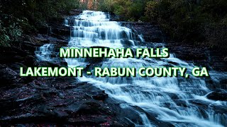 Minnehaha Falls  Lakemont  Rabun County Georgia  4K [upl. by Nnaeoj541]