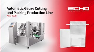 Automatic Gauze Cuttingand Packing Production Line MR8200R  ECHO MACHINERY [upl. by Htur]