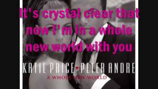 Katie Price And Peter AndreA Whole New World Lyrics [upl. by Adnolay977]