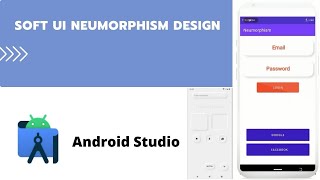 Soft UI Neumorphism design component in android studio Android Care [upl. by Giles]