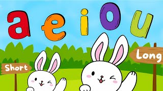 🎶Jolly Phonics Vowel Song Learning Long and Short Vowel Sounds for Kids [upl. by Jourdan]