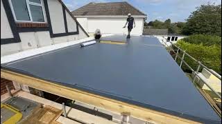 Alwitra Evalon VSK single ply membrane installation [upl. by Wulfe244]