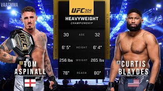 TOM ASPINALL VS CURTIS BLAYDES 2 FULL FIGHT UFC 304 [upl. by Trebron108]