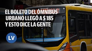 El boleto del ómnibus urbano llegó a  185 y esto dice la gente l La Voz en la calle [upl. by Helfant686]