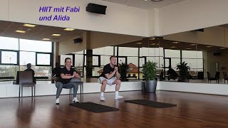 2 HIIT Einheit mit Fabi und Alida [upl. by Etiragram]