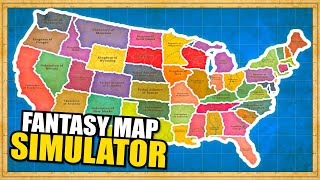 50 States Civil War Only 1 State Survives  Fantasy Map Simulator [upl. by Camus686]