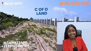 Land for sale in Ibeju Lekki LagosNigeria C of O dry land in Ibeju Lekki 3 min to sea port 30m [upl. by Witty385]