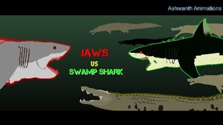 Jaws vs Swamp shark  sticknodes [upl. by Aitnwahs708]