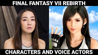 Final Fantasy 7 Rebirth  Characters and Voice Actors English and Japanese [upl. by Frohman205]