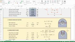 4 Lifting Lug Analysis  Simplified [upl. by Ariayek]