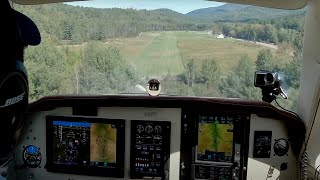 Short Soft Field in a Bonanza V tail  Mountain flying on the East Coast [upl. by Marquez]