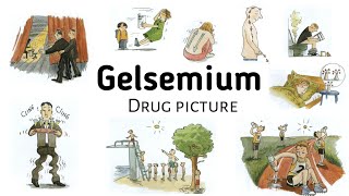 Gelsemium  Drug Picture  Dullness  Dizziness  Drowsiness  materiamedica homoeopathicmedicine [upl. by Casimir129]