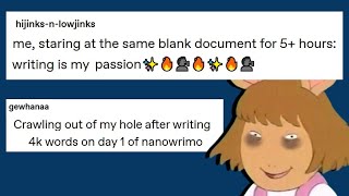 Writing Memes for NaNoWriMo [upl. by Ballard641]