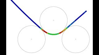 Abaqus Explicit 2D Contact [upl. by Margetts]