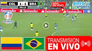 En Vivo Colombia vs Brasil Ver Partido Colombia vs Brasil Fecha 3 Copa América 2024 hoy resumen [upl. by Allister439]