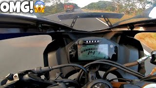 Yamaha R15 V4 Top Speed Top End Test [upl. by Annoyk]