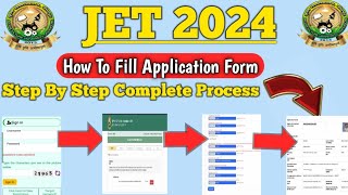 How To Fill JET 2024 Application Form Step By Step Complete Process jet2024 jet2024application [upl. by Athalla969]