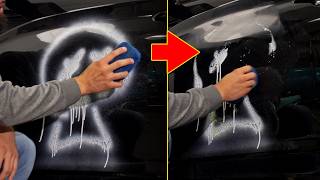 BEST and SAFEST Way To Remove Spray Paint From A Car [upl. by Cheadle167]