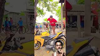 Baccha mat bolna automobile cycle stunt tiktokvideo funnyshorts sukhasankastar damhaitohansir [upl. by Arrej693]