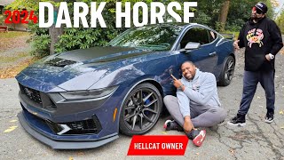 The 2024 Mustang Dark Horse From A Hellcat Owners Perspective [upl. by Wordoow]