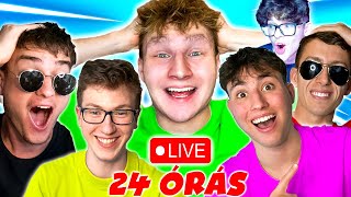 24 ÓRÁS LIVE 🔴 Játék Veletek 🔴 MEGLETT NGT NOEL 4rész [upl. by Enaamuj462]