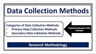 Methods of Data Collection in Research  PrimarySecondary Data Collection Methods [upl. by Astrea167]