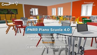 Webinar Bando PNRR Piano Scuola 40  Procedure Fase 2  PRIMA PARTE [upl. by Esther]