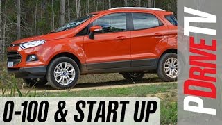 2014 Ford EcoSport 10 EcoBoost 0100kmh and engine sound [upl. by Luahs340]