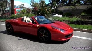 Ferrari 458 Spider  Stunning Dark Red  Startups and Driving [upl. by Mlohsihc]