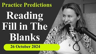 Fill in The Blanks Reading PTE Academic amp PTE Core  October 2024 Practice Predictions [upl. by Manas137]