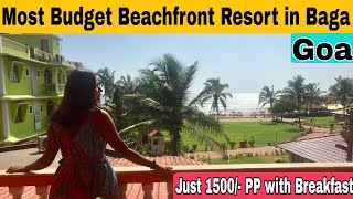 Baga’s Most Budget Beachfront Stay  Baga Beach  Goa  Beachtouch Resorts in Baga  Findingindia [upl. by Aznerol]