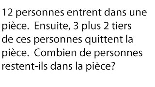 Exercice  Résolution de problème avec fraction  Mathématiques secondaire 1 Exercices de math [upl. by Horatio]