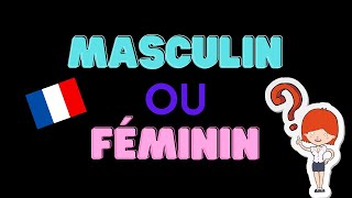 Feminine or Masculine words in French Understanding French genders [upl. by Kassia]